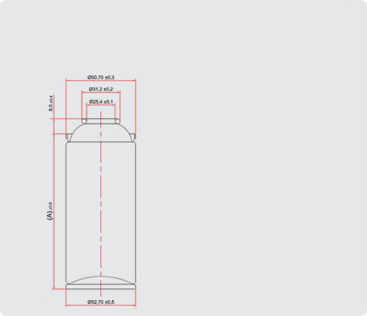 AEROSSOL TRÊS PEÇAS<br />DIAMETRO NOMINAL 53